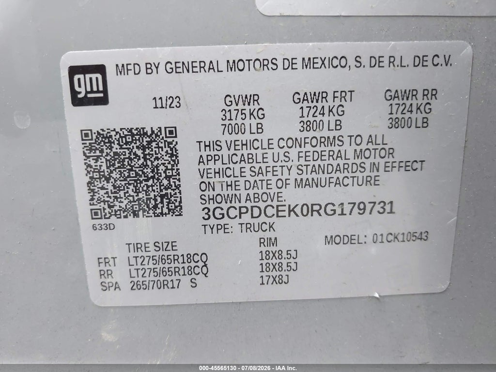 2024 Chevrolet Silverado 1500 4WD Short BED Custom Trail Boss photo 9