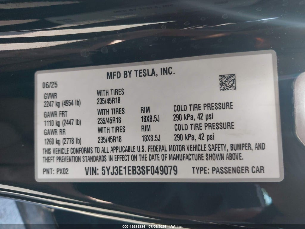 2025 Tesla Model 3 Long Range ALL-Wheel Drive photo 9