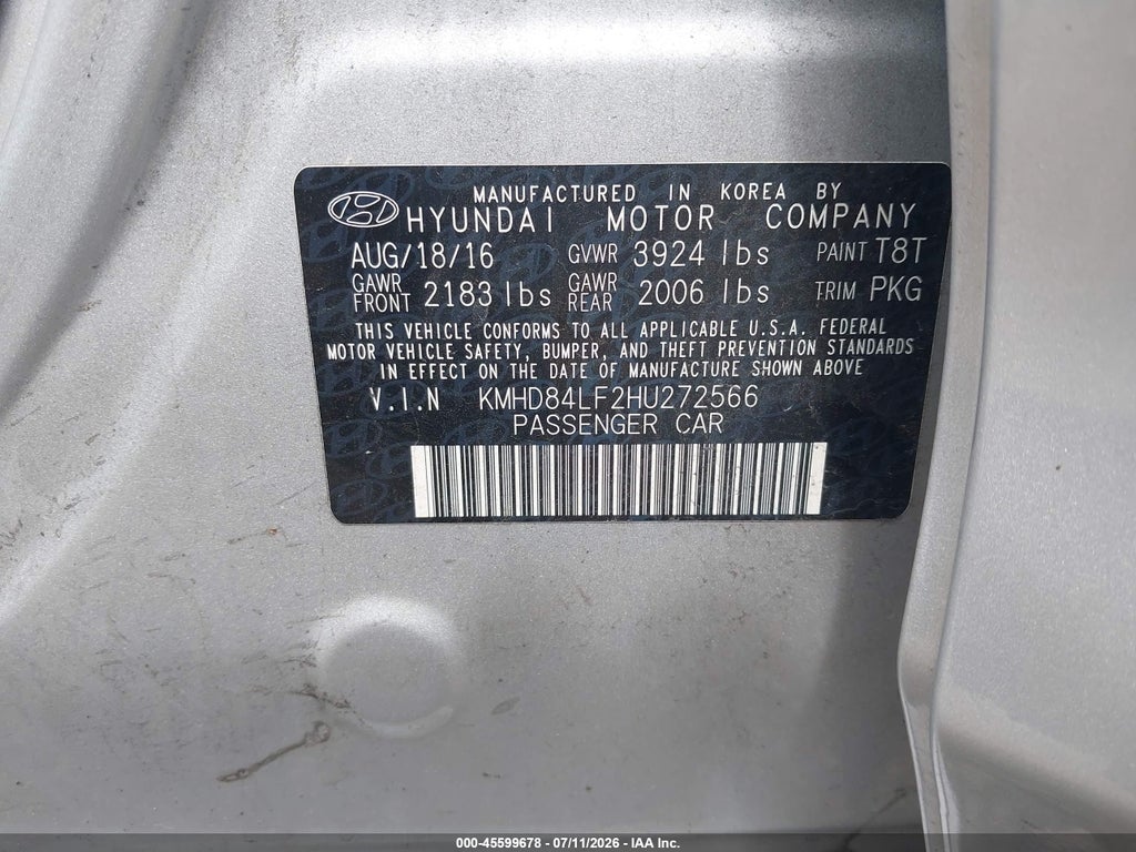 2017 Hyundai Elantra SE photo 9
