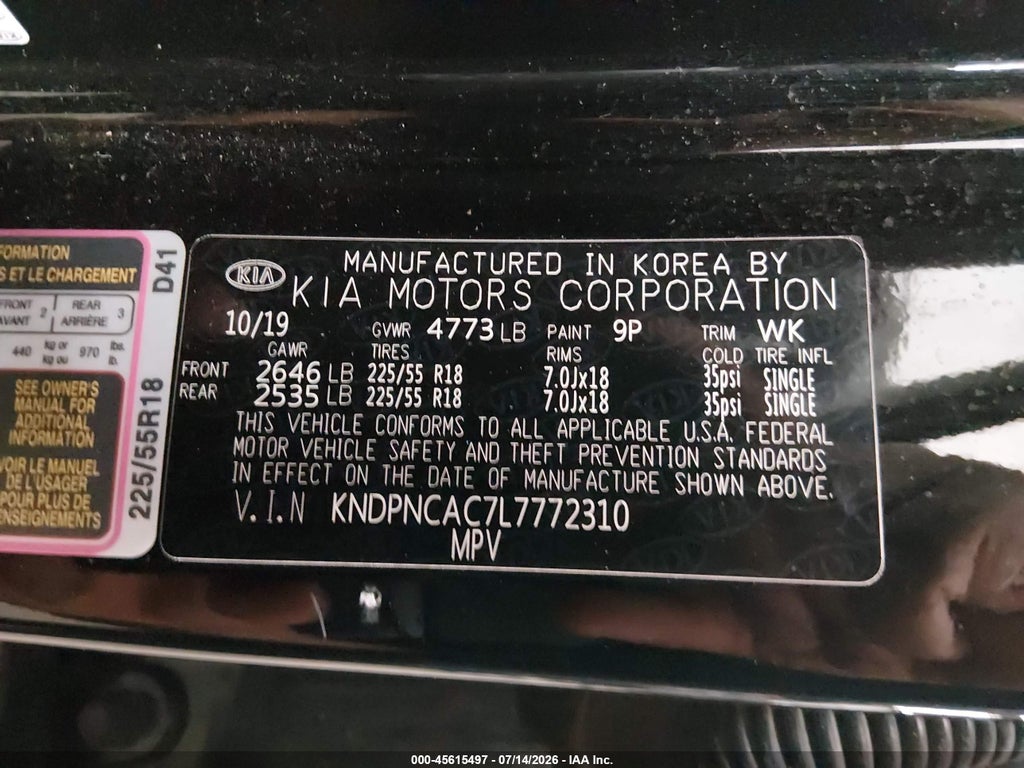 2020 Kia Sportage EX photo 9