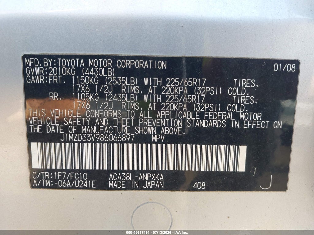 2008 Toyota RAV4 photo 9