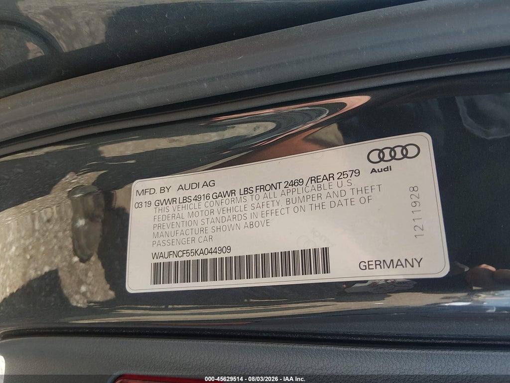 2019 Audi A5 45 Premium photo 9