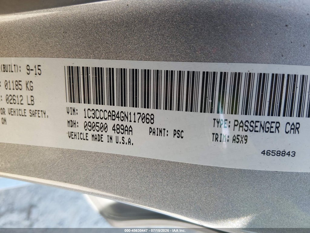 2016 Chrysler 200 Limited photo 9