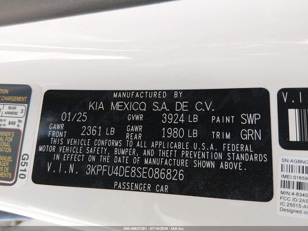 2025 Kia K4 EX photo 9