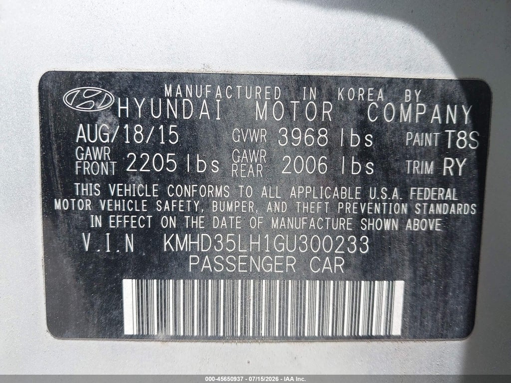 2016 Hyundai Elantra GT photo 9
