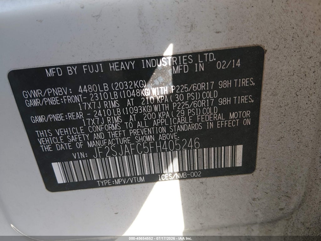 2015 Subaru Forester 2.5I Premium photo 9