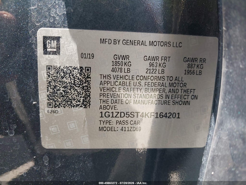 2019 Chevrolet Malibu LT photo 9