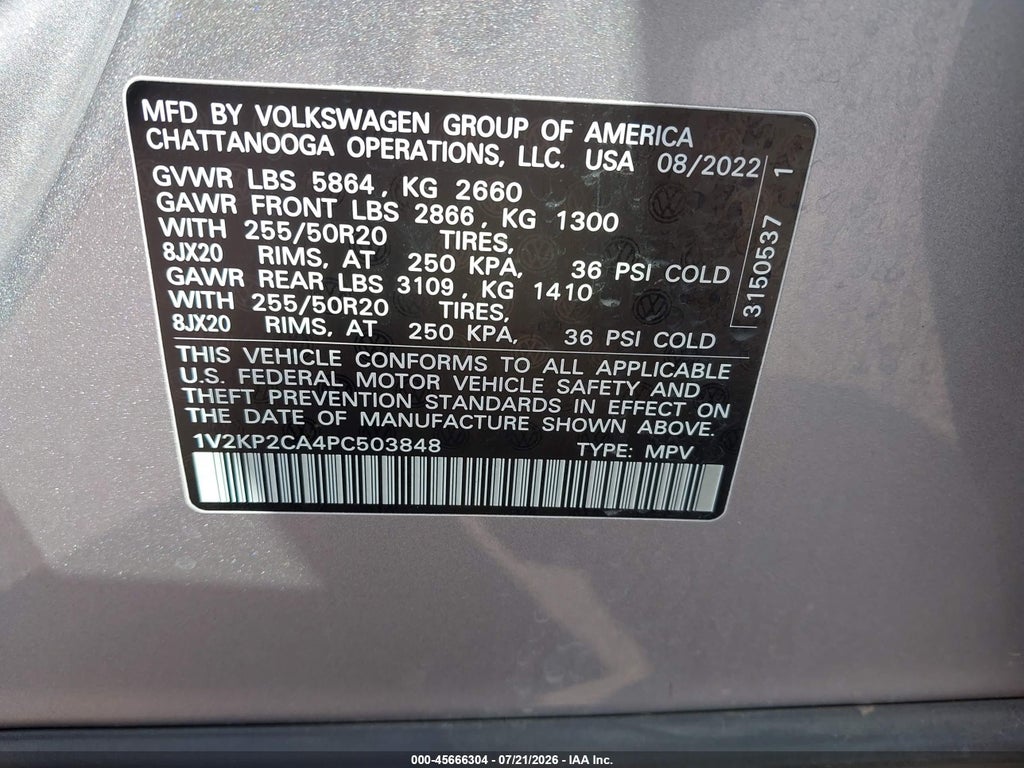 2023 Volkswagen Atlas 2.0T SE W/Technology photo 9