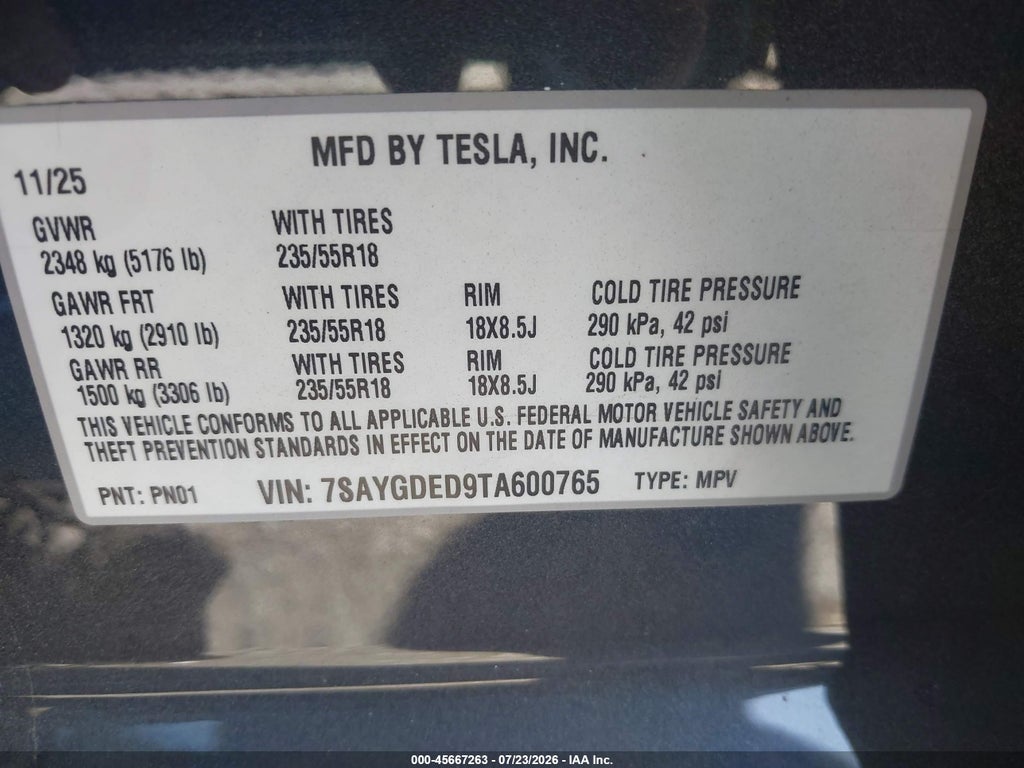 2026 Tesla Model Y Premium Rear-Wheel Drive/Rear-Wheel Drive photo 9