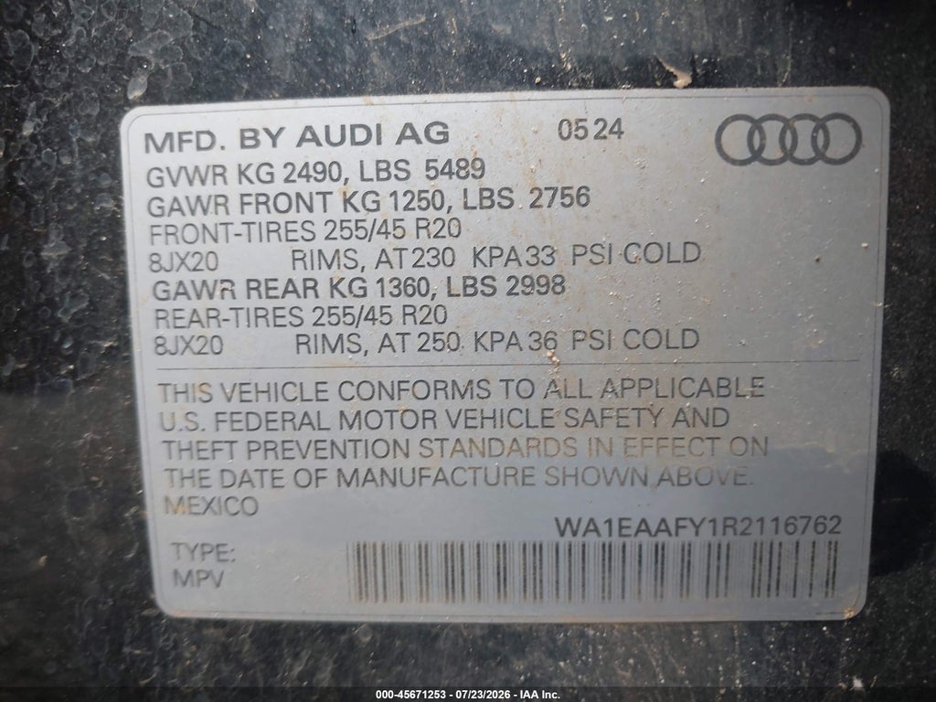 2024 Audi Q5 Premium Plus 45 Tfsi S Line Quattro photo 9