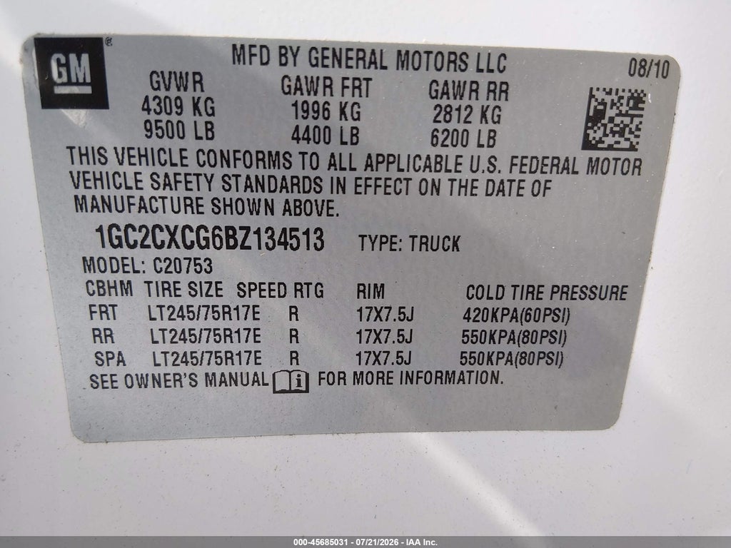 2011 Chevrolet Silverado 2500HD LT photo 9