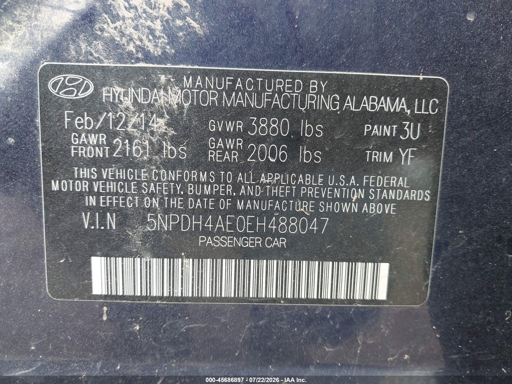 2014 Hyundai Elantra SE photo 9