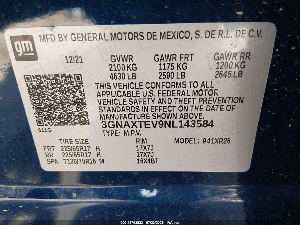 2022 Chevrolet Equinox AWD 2FL photo 9
