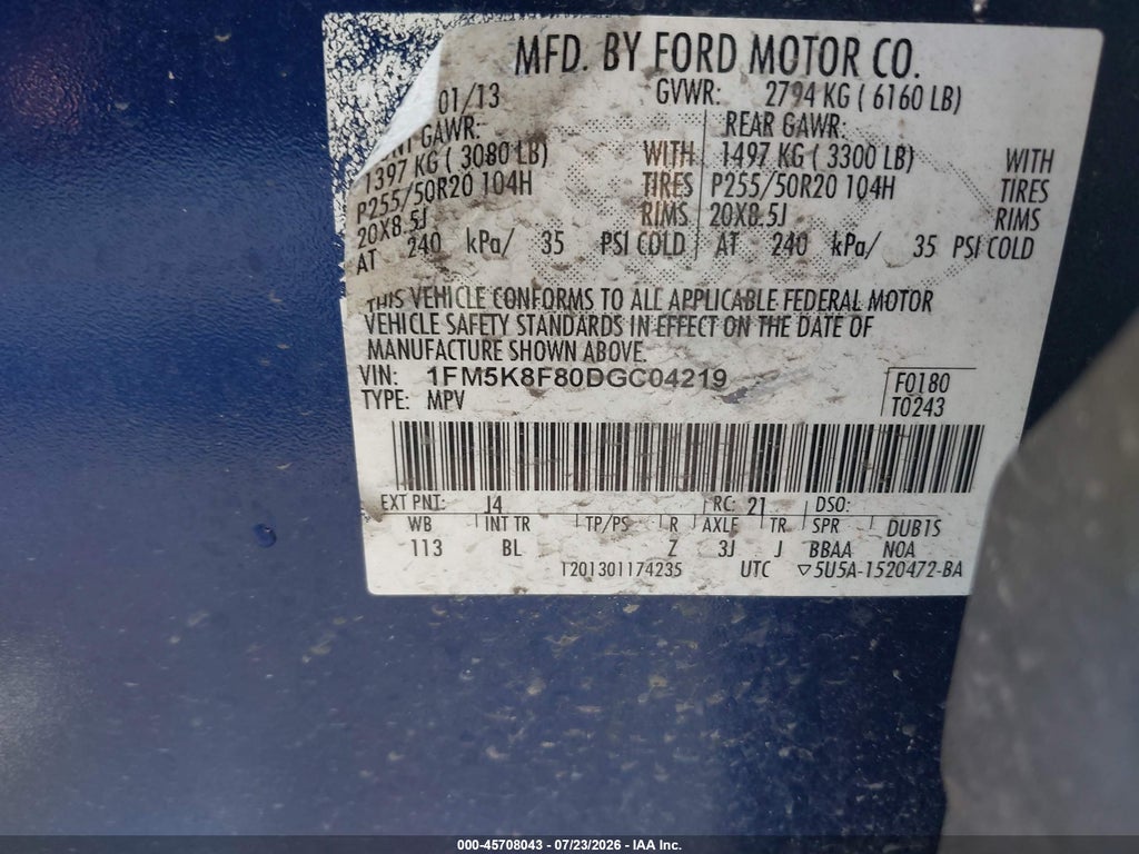 2013 Ford Explorer Limited photo 9