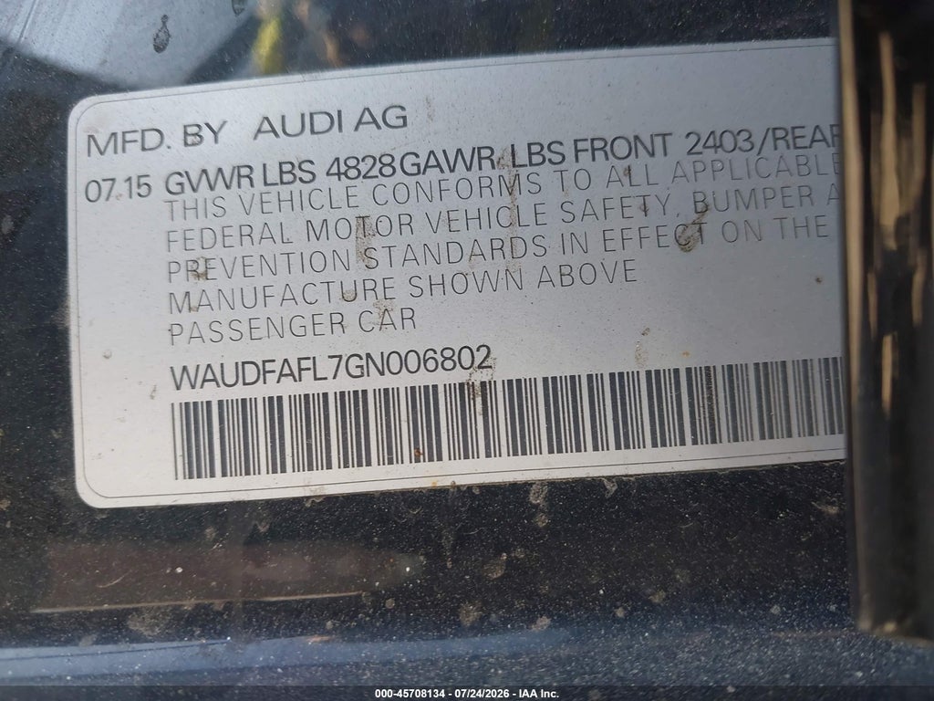 2016 Audi A4 Premium photo 9