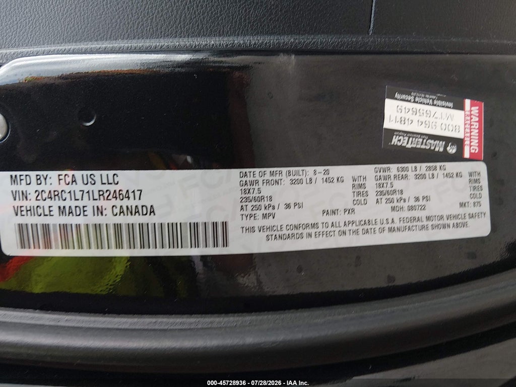 2020 Chrysler Pacifica Hybrid Touring L photo 9