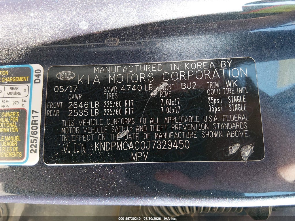 2018 Kia Sportage LX photo 9