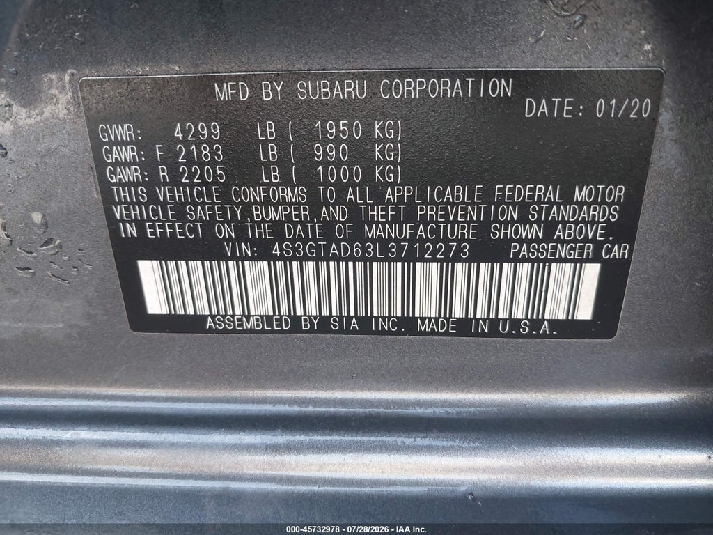 2020 Subaru Impreza Premium 5-Door photo 9