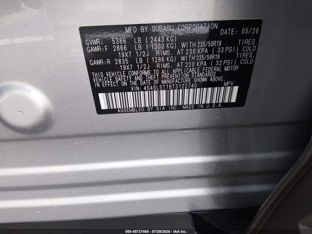 2026 Subaru Forester Touring photo 9