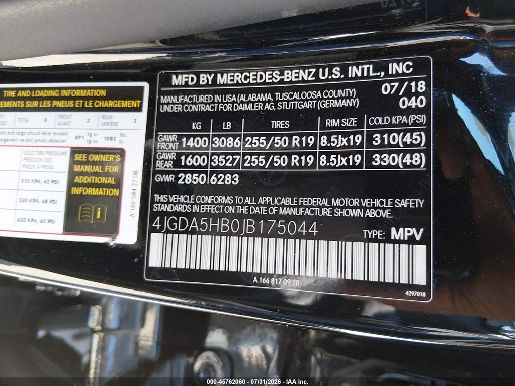 2018 Mercedes-Benz GLE 350 4MATIC photo 9