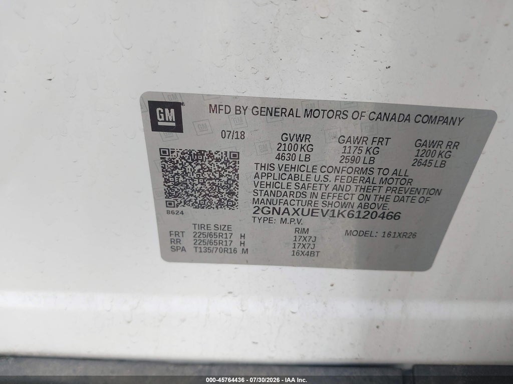 2019 Chevrolet Equinox LT photo 9