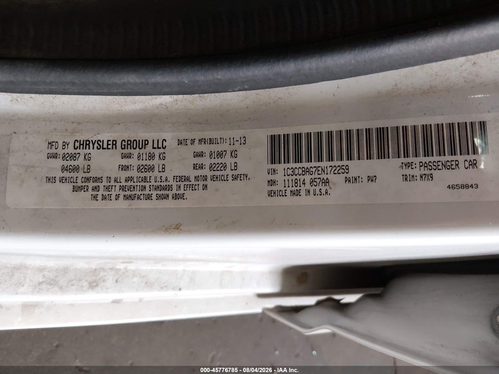2014 Chrysler 200 LX photo 9