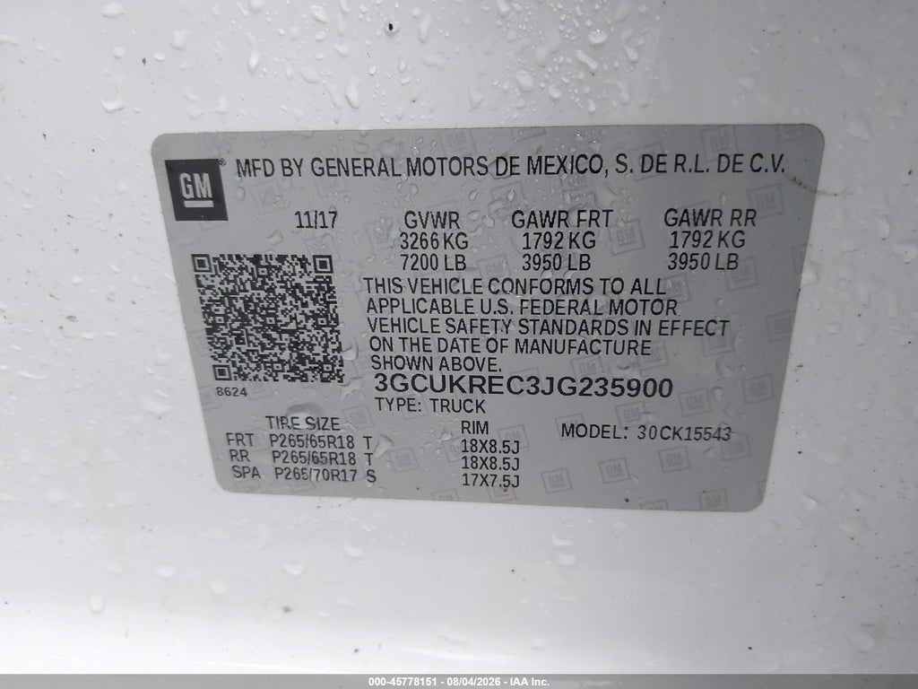 2018 Chevrolet Silverado 1500 2LT photo 9