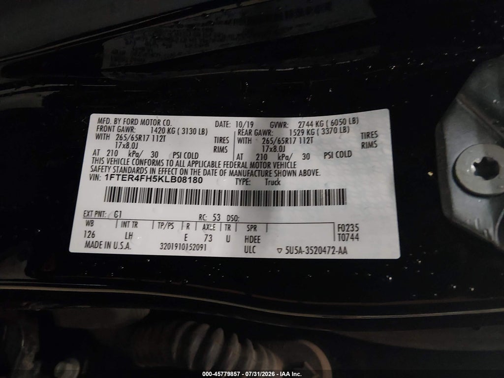 2019 Ford Ranger XL photo 9