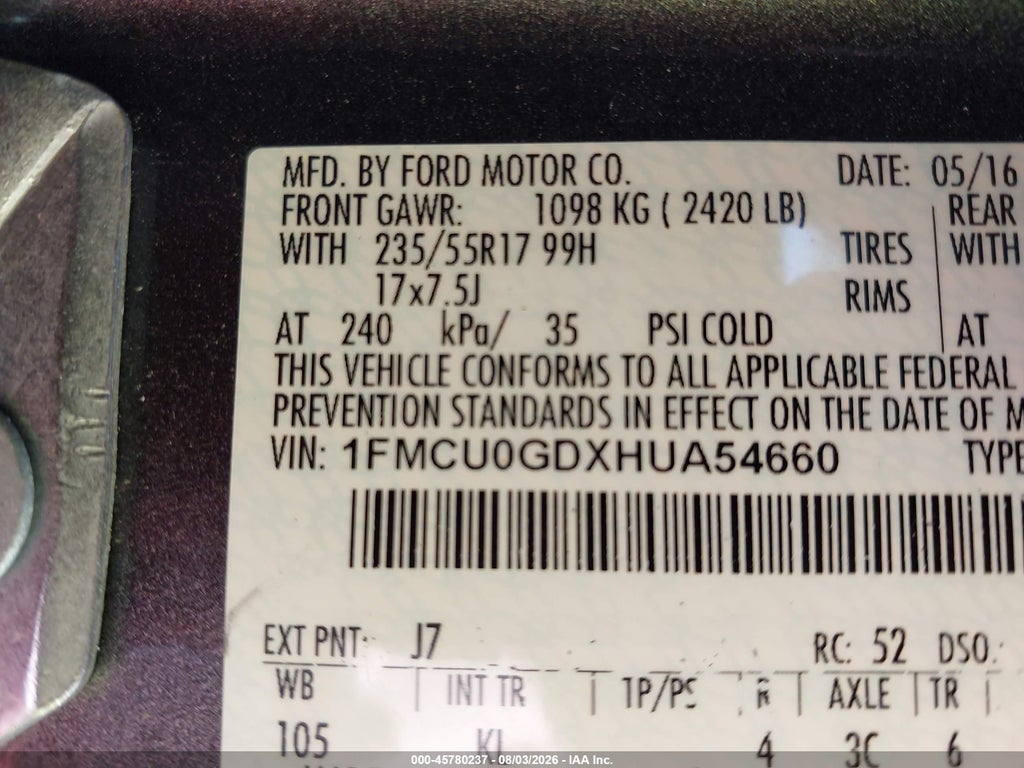 2017 Ford Escape SE photo 9