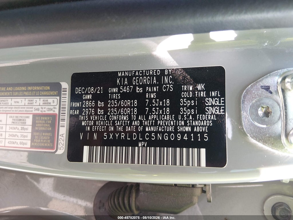 2022 Kia Sorento X-Line S photo 9