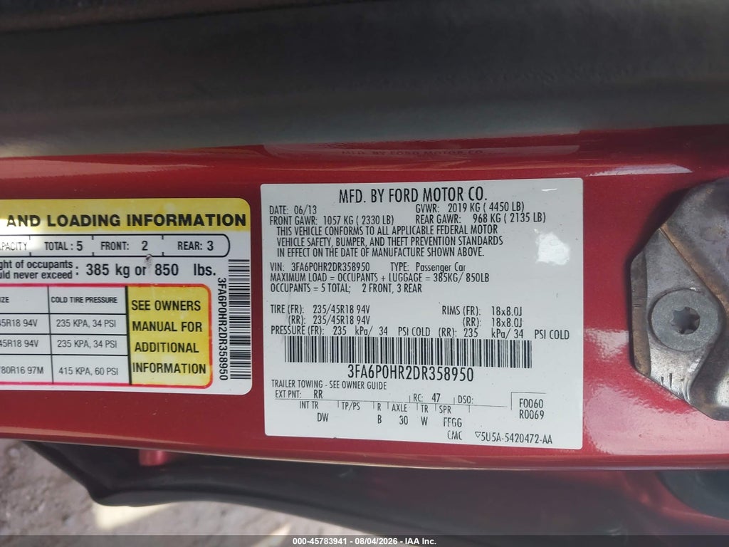2013 Ford Fusion SE photo 9