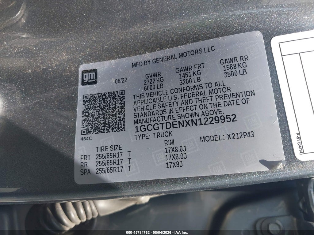 2022 Chevrolet Colorado 4WD Short Box Z71 photo 9
