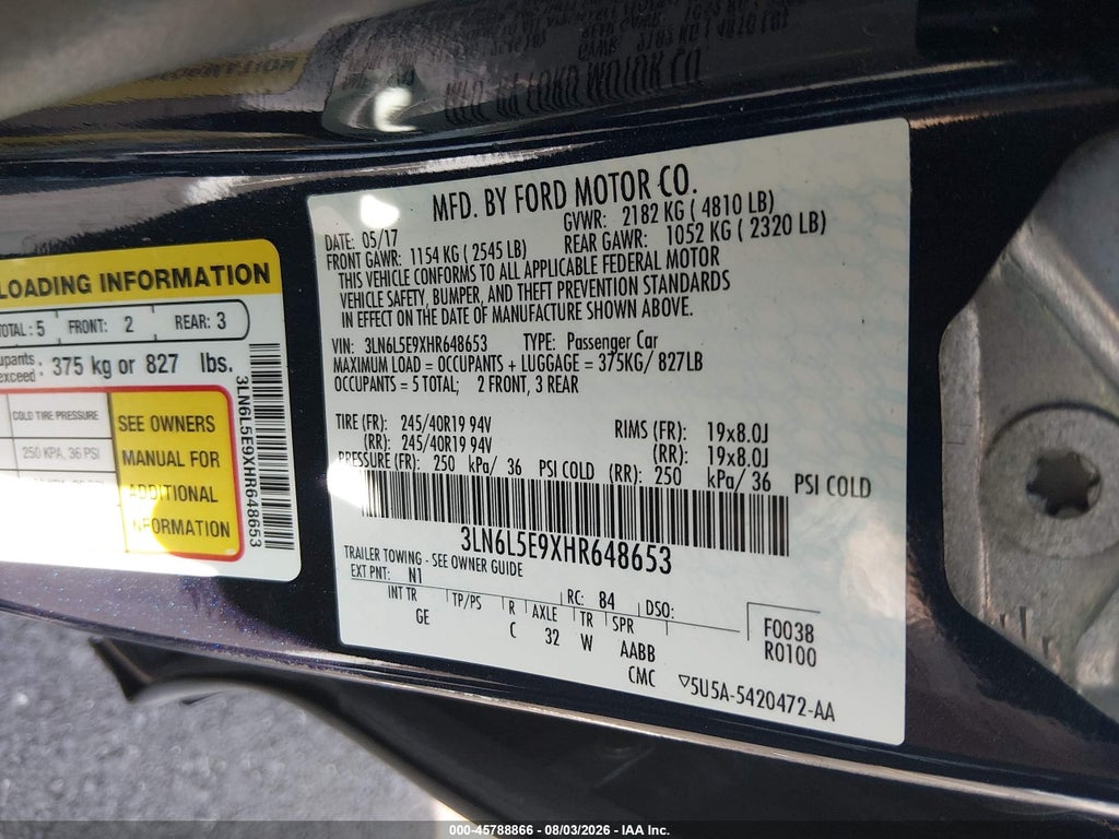 2017 Lincoln MKZ Reserve photo 9
