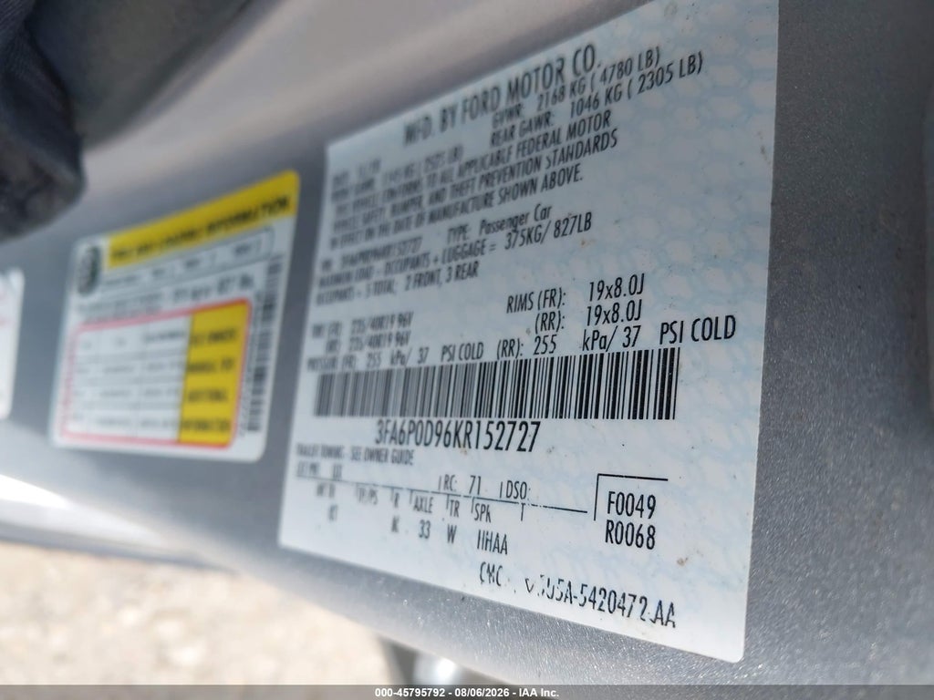 2019 Ford Fusion Titanium photo 9