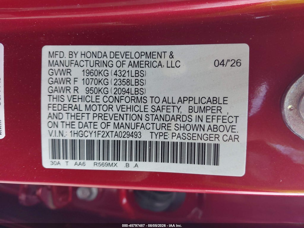 2026 Honda Accord LX photo 9
