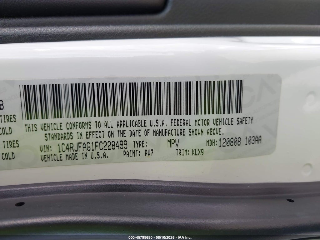 2015 Jeep Grand Cherokee Altitude photo 9