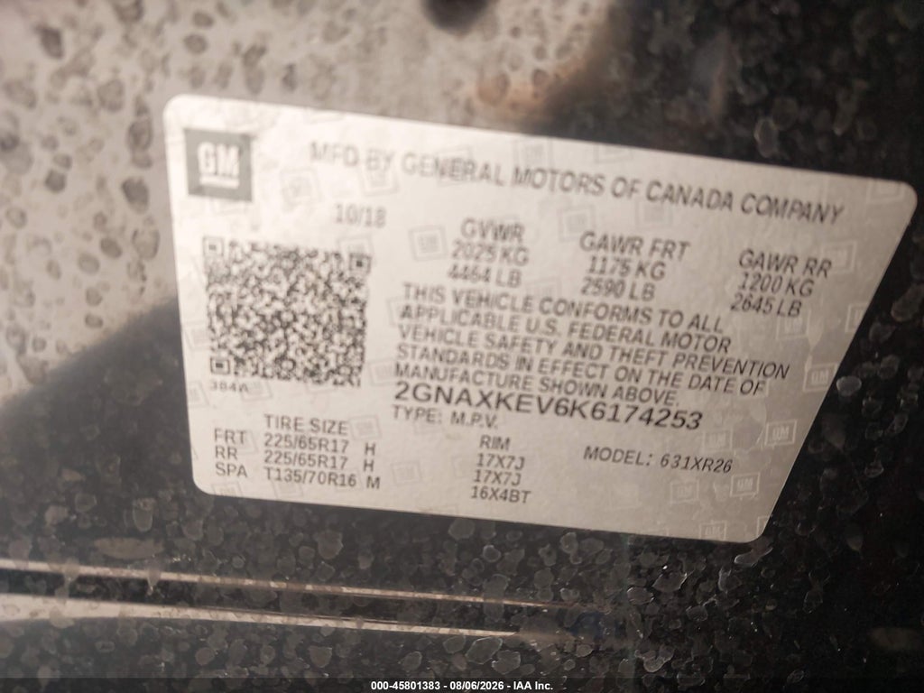 2019 Chevrolet Equinox LT photo 9