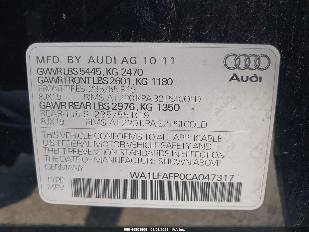 2012 Audi Q5 2.0T Premium photo 9