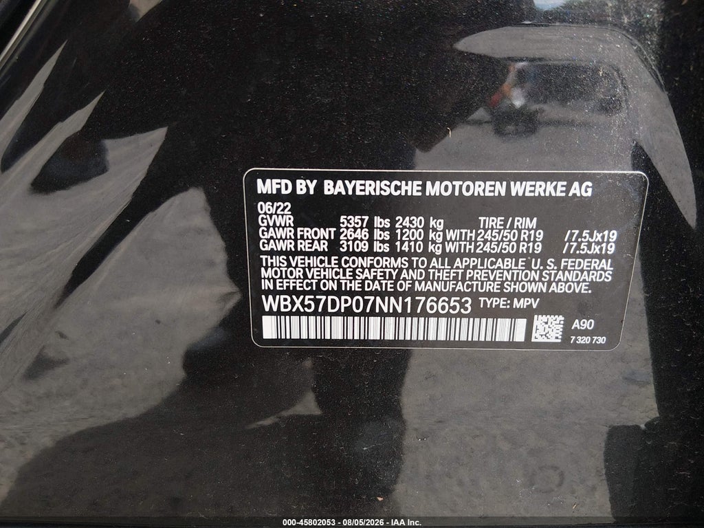 2022 BMW X3 XDRIVE30I photo 9