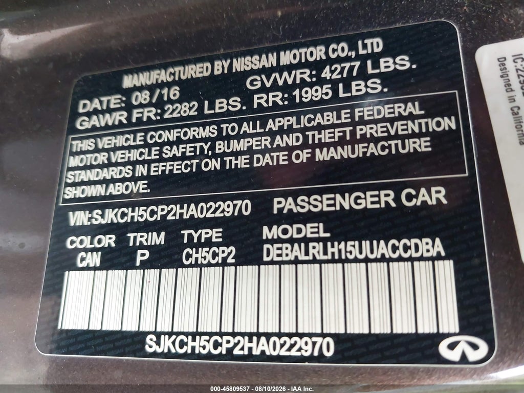 2017 Infiniti QX30 Premium photo 9