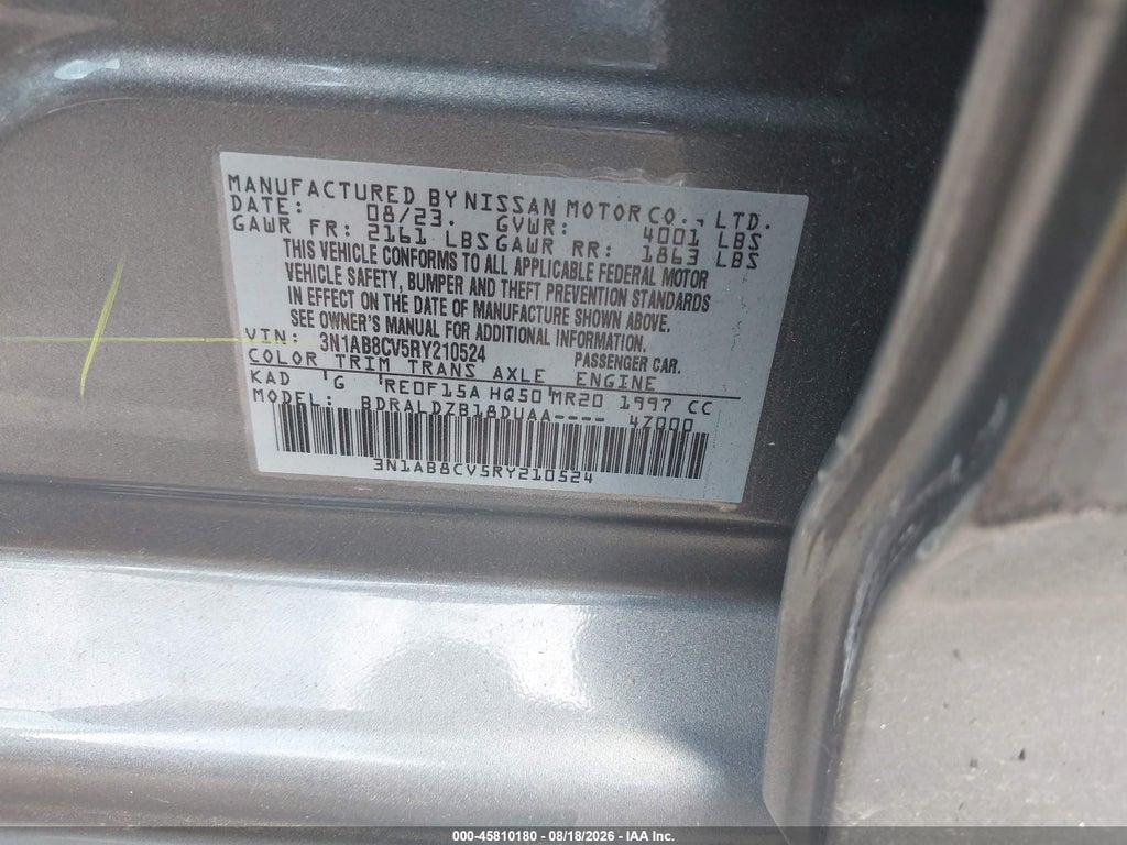 2024 Nissan Sentra SV Xtronic CVT photo 9