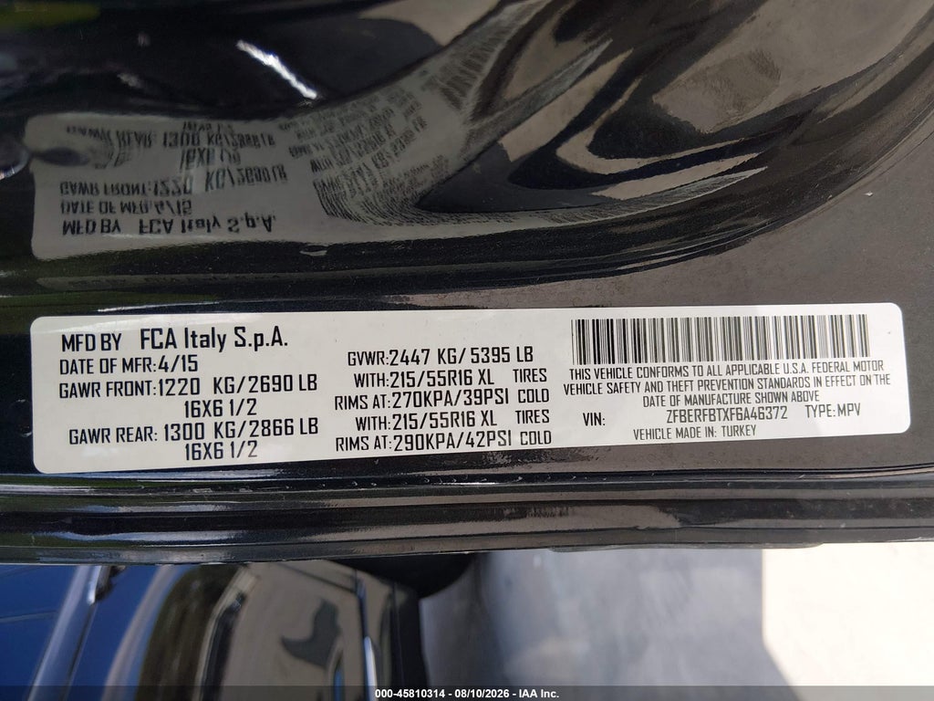 2015 Ram Promaster City Tradesman SLT photo 9