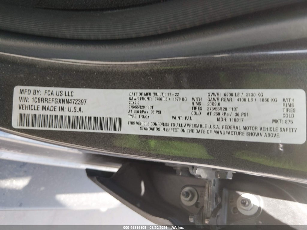 2022 Ram 1500 Lone Star 4X2 5'7 Box photo 9