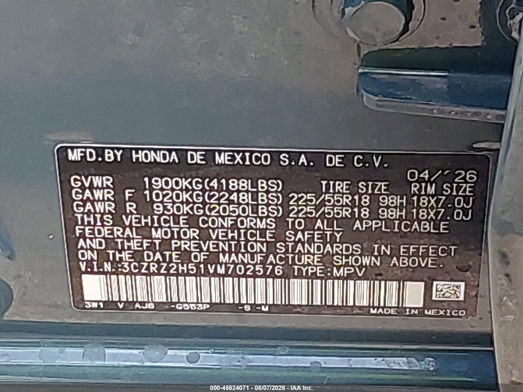 2027 Honda HR-V Sport AWD photo 9