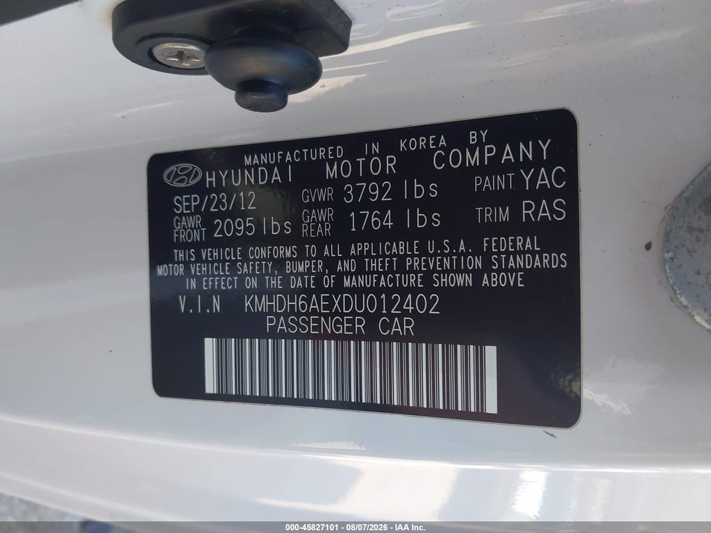 2013 Hyundai Elantra GS photo 9