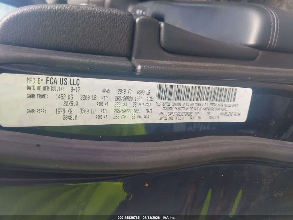 2018 Jeep Grand Cherokee Altitude 4X4 photo 9