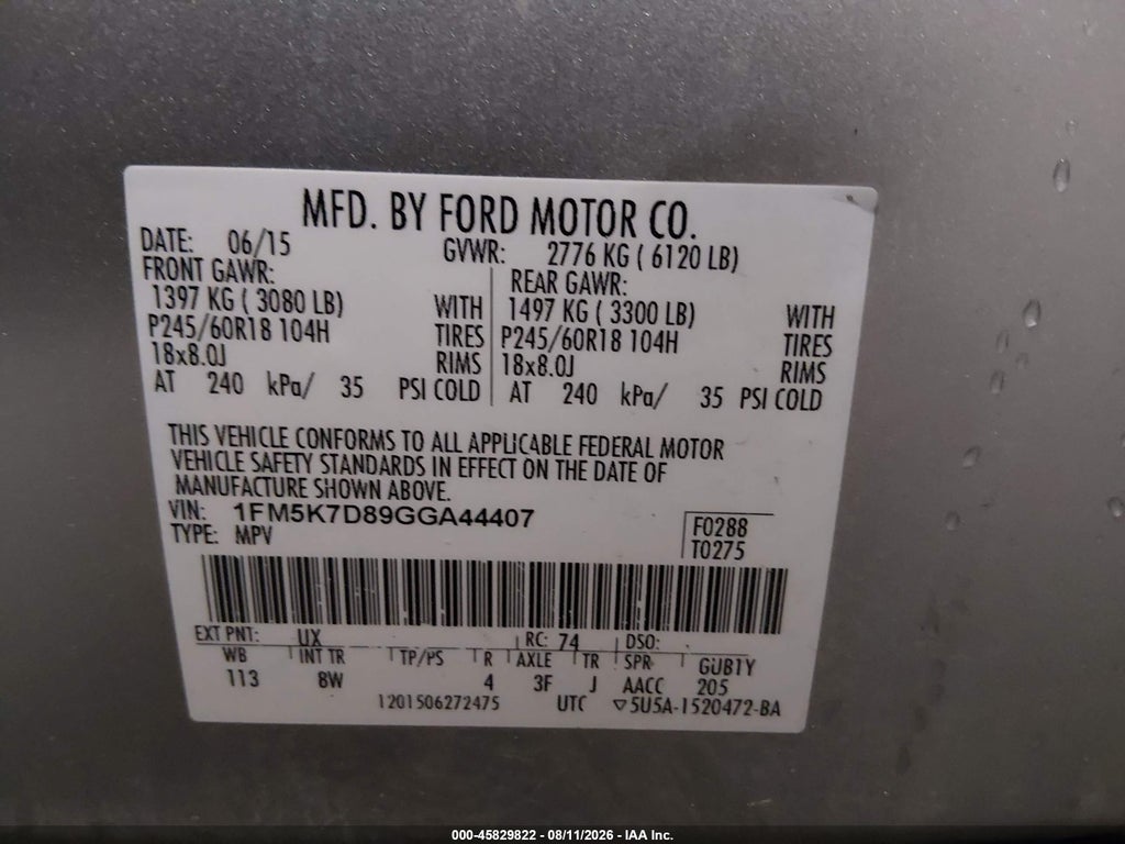 2016 Ford Explorer XLT photo 9
