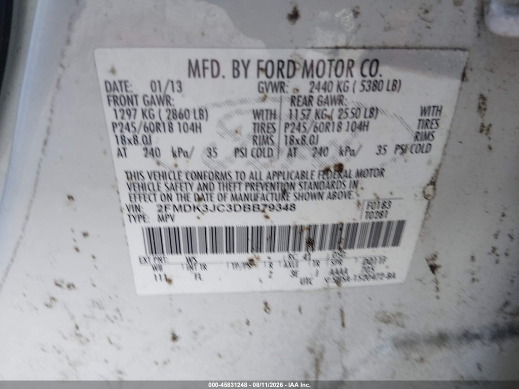 2013 Ford Edge SEL photo 9