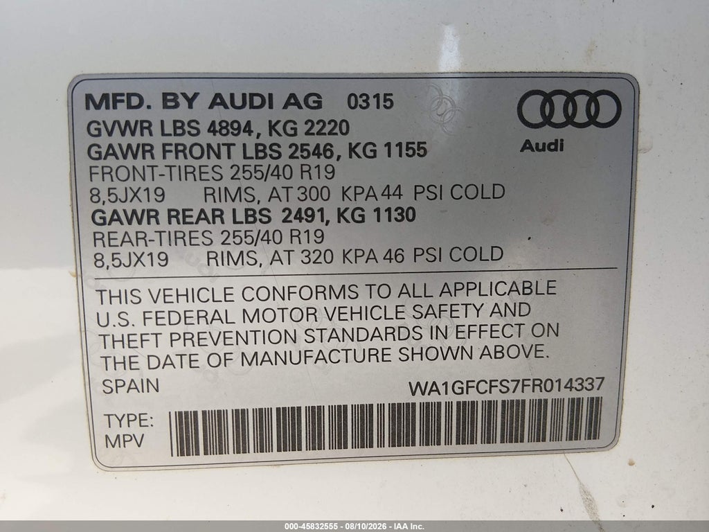 2015 Audi Q3 2.0T Premium Plus photo 9