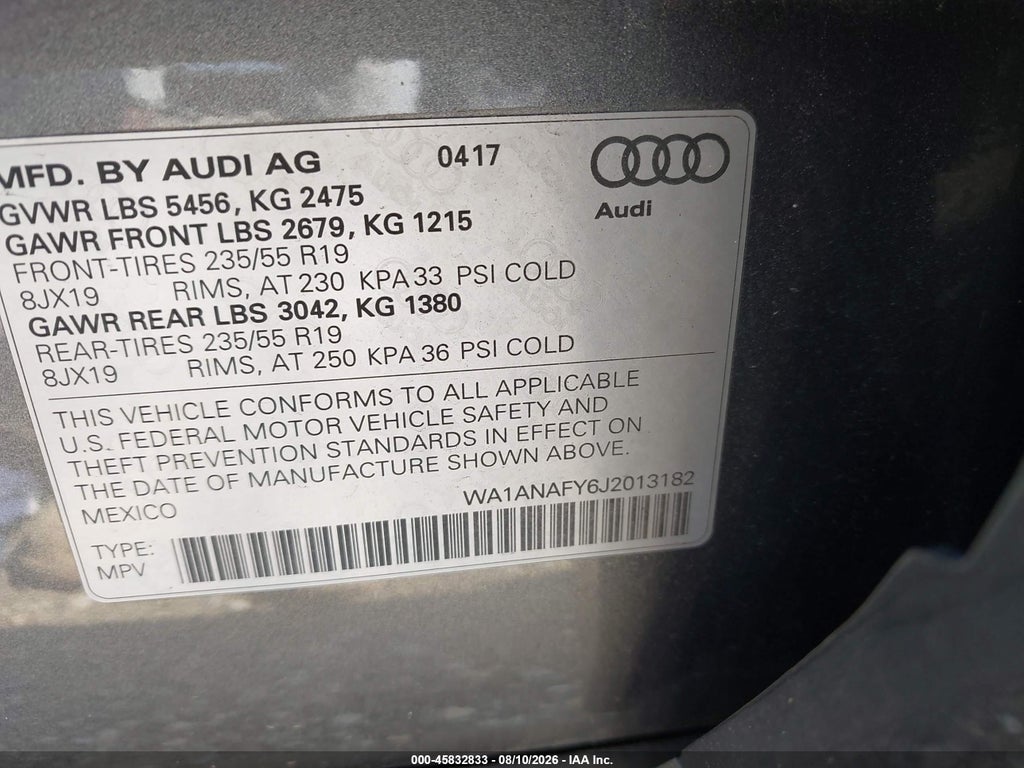 2018 Audi Q5 2.0T Premium/2.0T Tech Premium photo 9